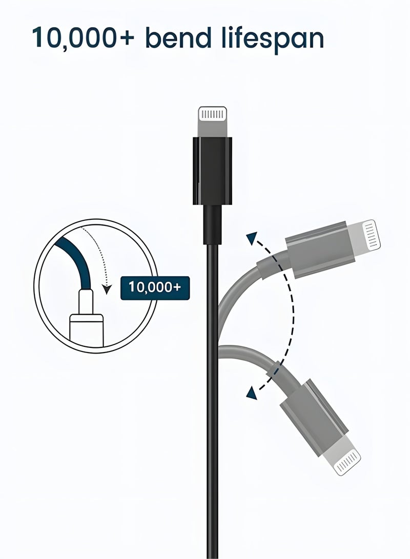 كابل لايتنينج إلى 3.5 ملم للصوت – توصيل مباشر بدون محول – جودة صوت عالية – متوافق مع آيفون والآيباد وسماعات السيارة - Image 4